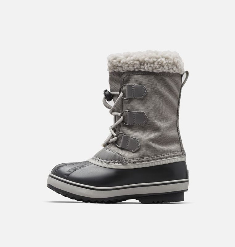 Kids Snow Boots Grey/Black - Sorel Youth Yoot Pac™ Nylon - 975603-NXS